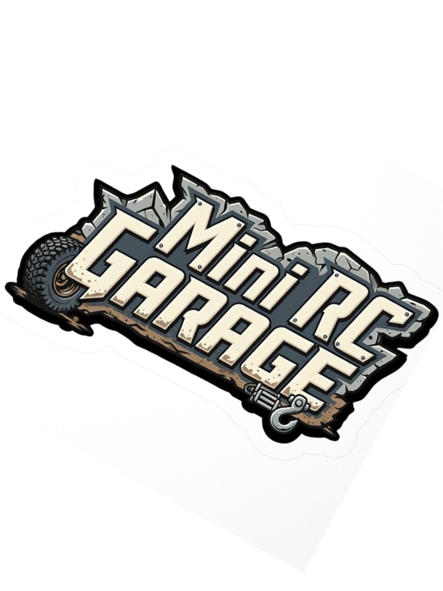 Mini RC Garage Kiss Cut Stickers product image (4)