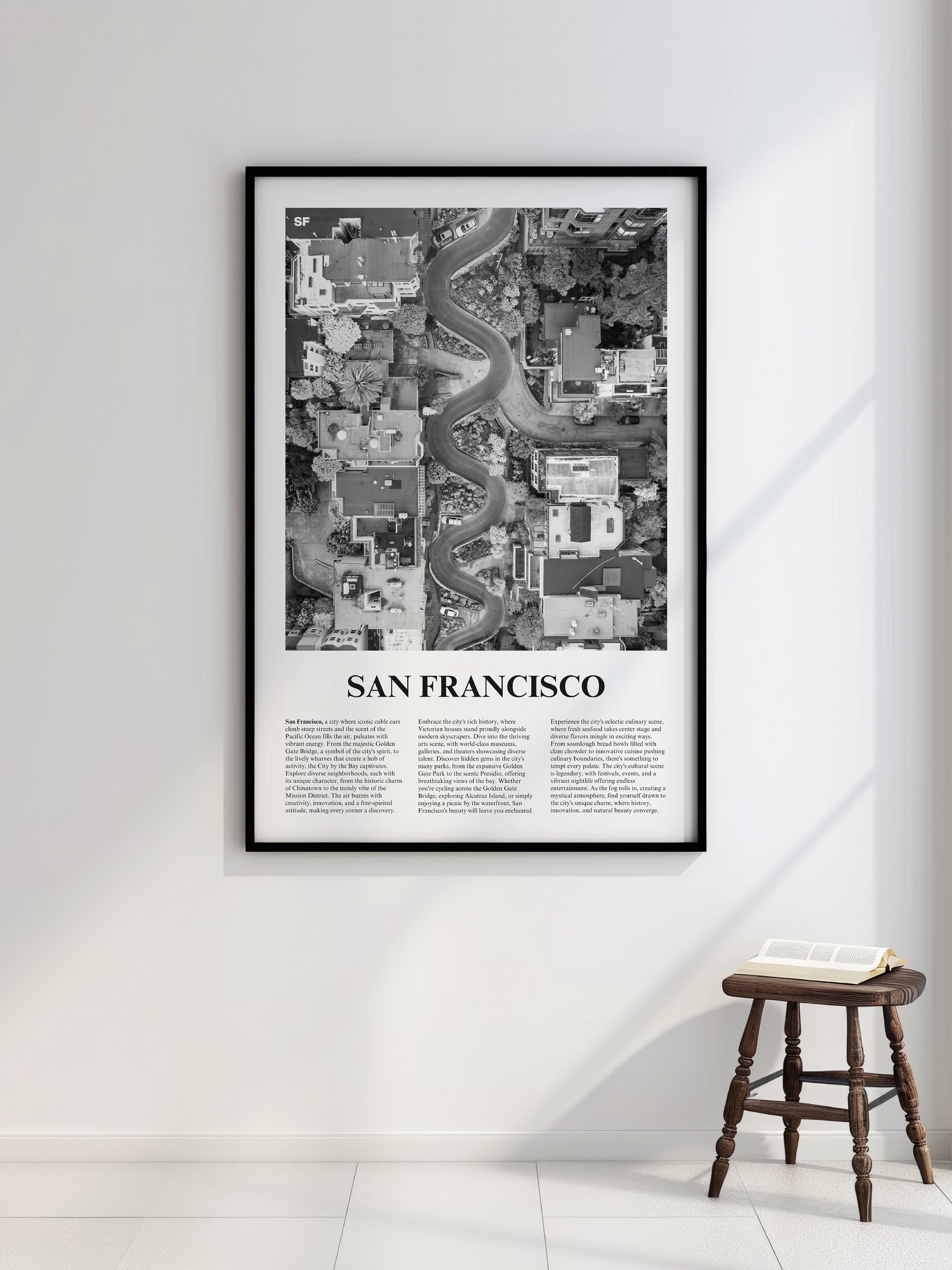 San Francisco 05 Newspaper Poster | Framed product image (2)