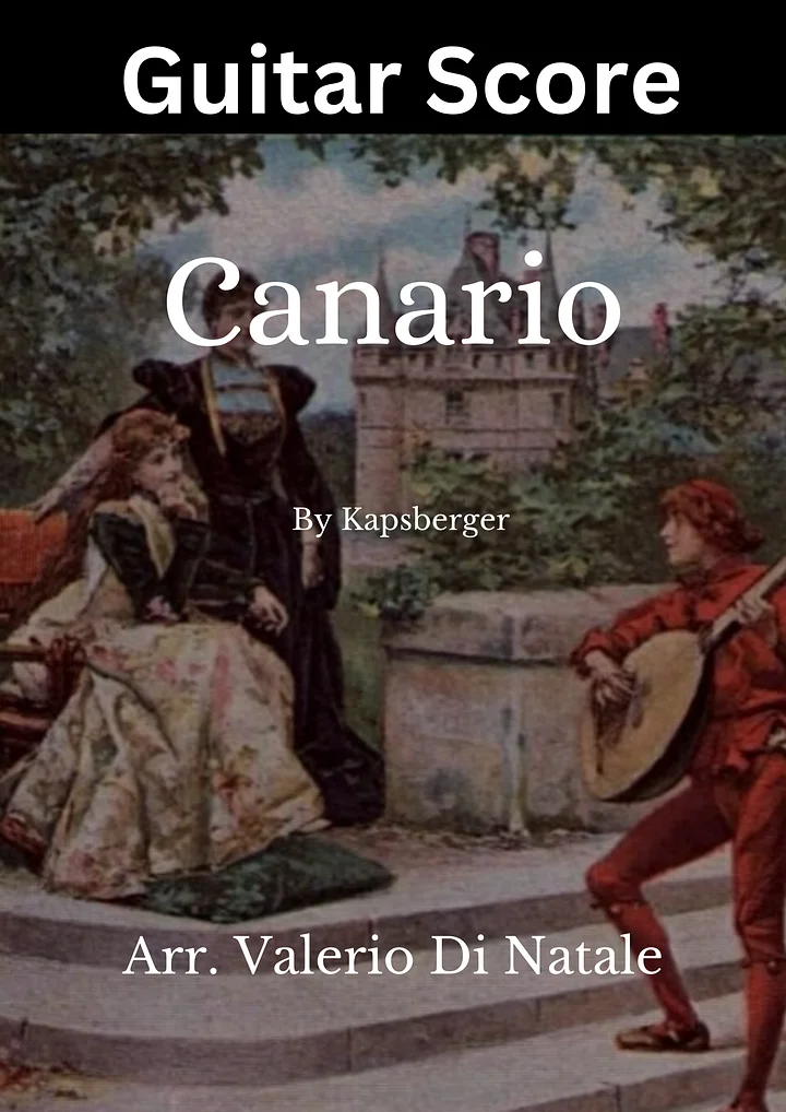Canario by Kapsberger - Guitar score product image (1)