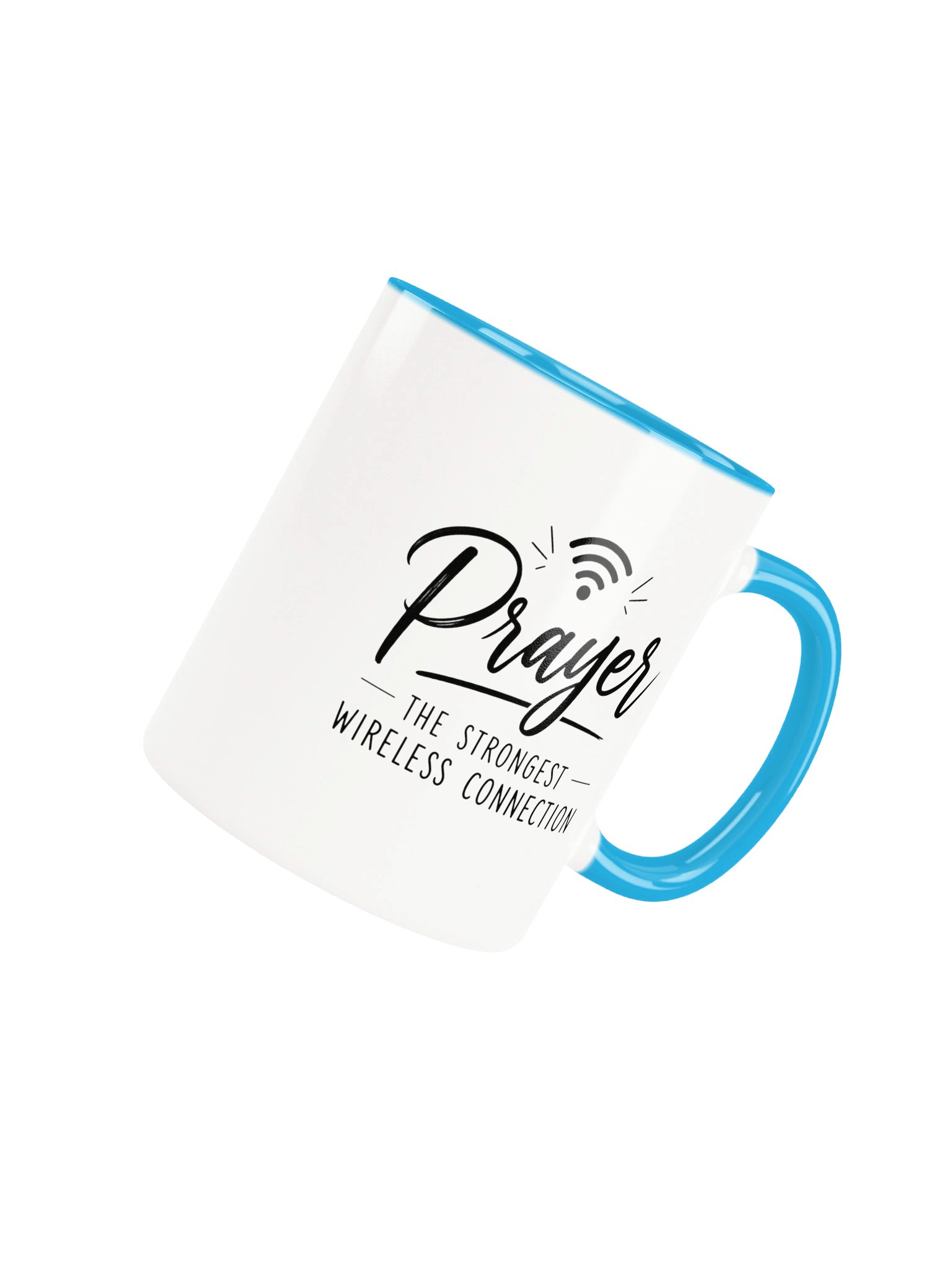 Prayer – The Strongest Wireless Connection Christian Coffee Mug | Inspirational Faith Gift for Christians | Kingdom Life Co. product image (54)