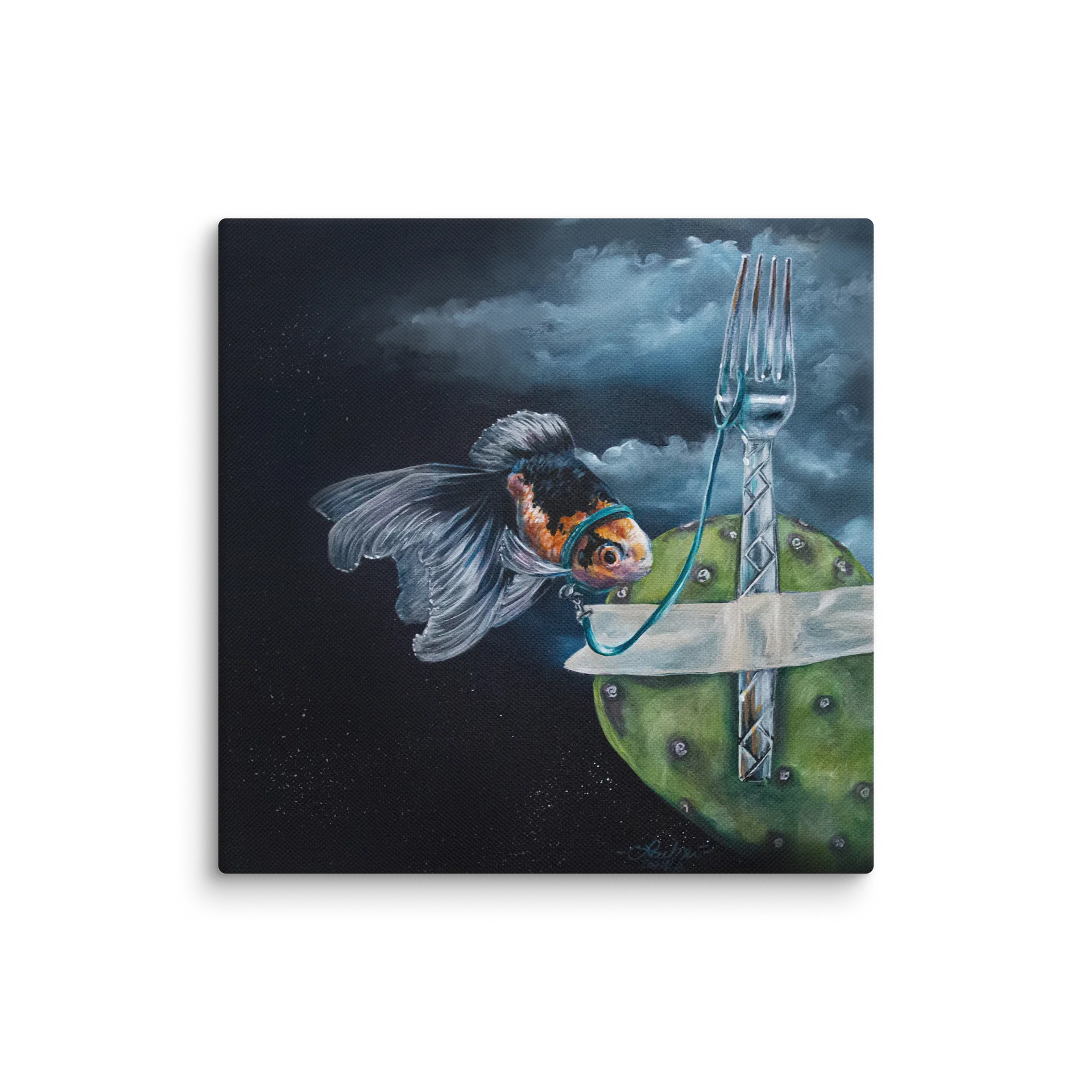 Goldfish Leashed Canvas Print product image (4)