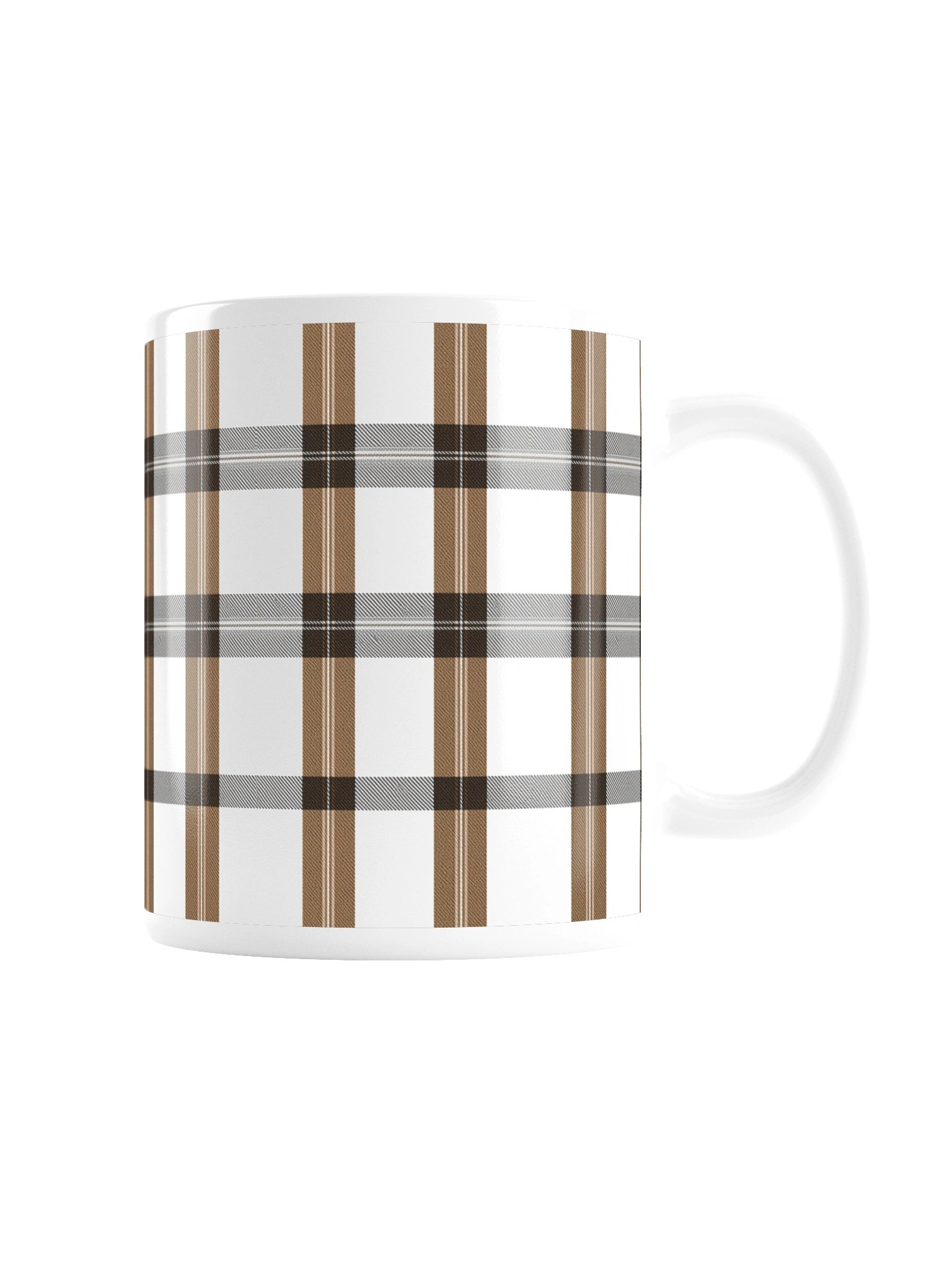 Refined Tartan And Black plaid Ceramic Mug product image (8)