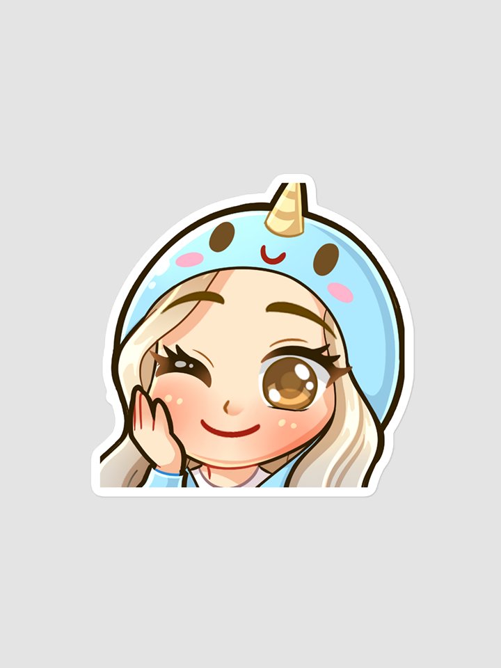 Clocky Narwhal Onesie Sticker product image (1)