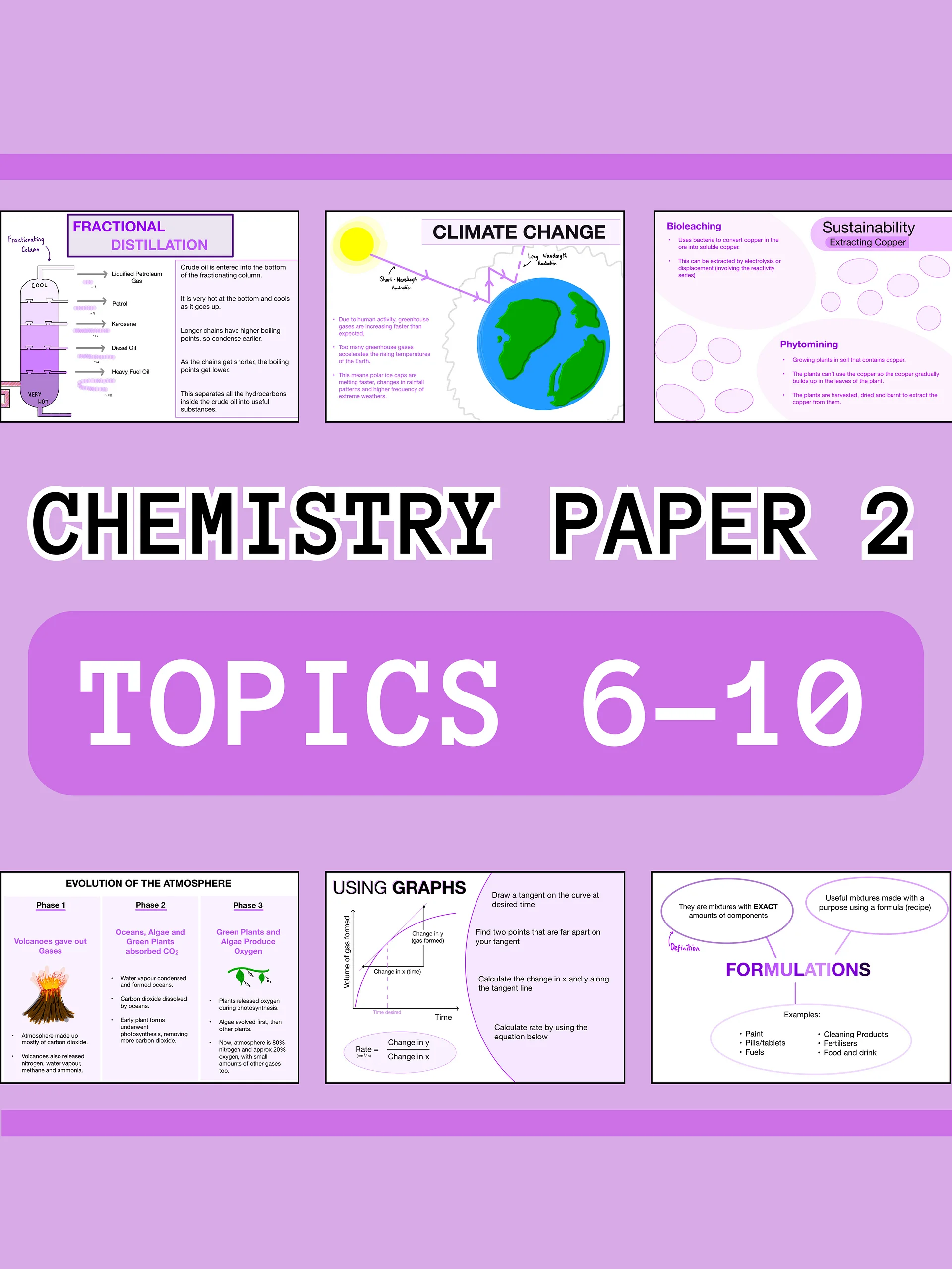 AQA GCSE Chemistry Paper 2 Revision Notes (30+ Pages) | Revision Made Easy product image (1)