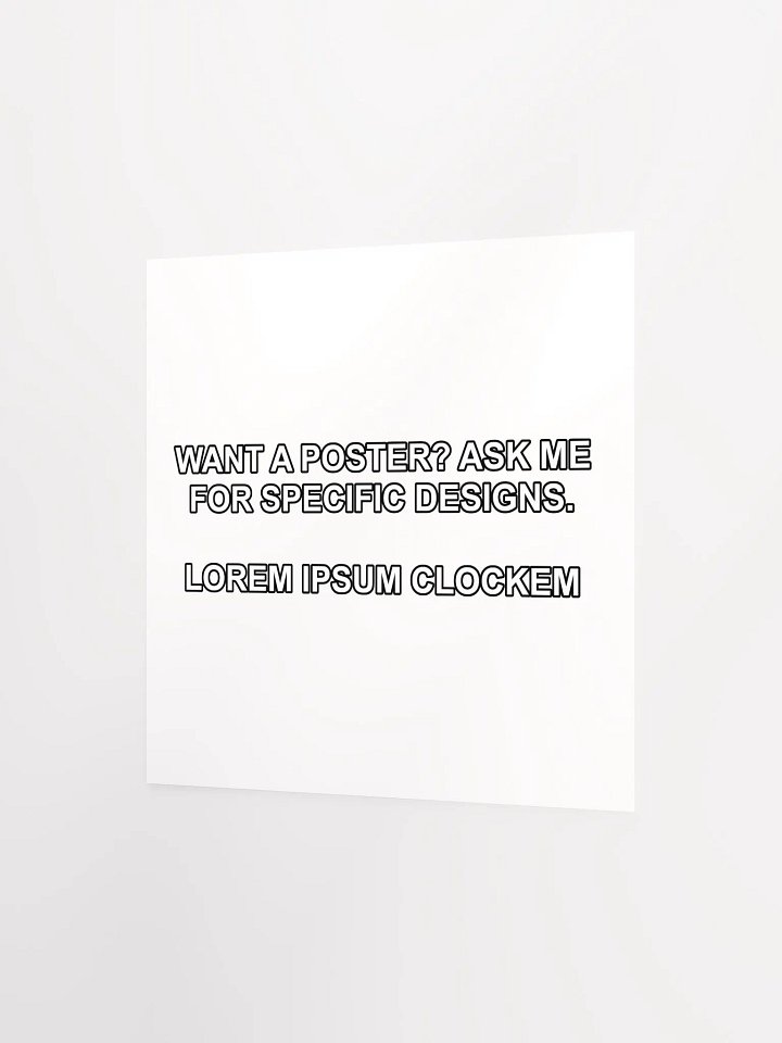 Placeholder Clock Poster product image (2)