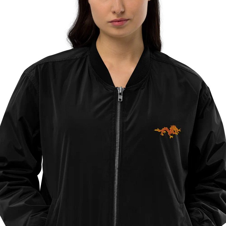 "Dragon" Embroidered Recycled Bomber Jacket product image (2)