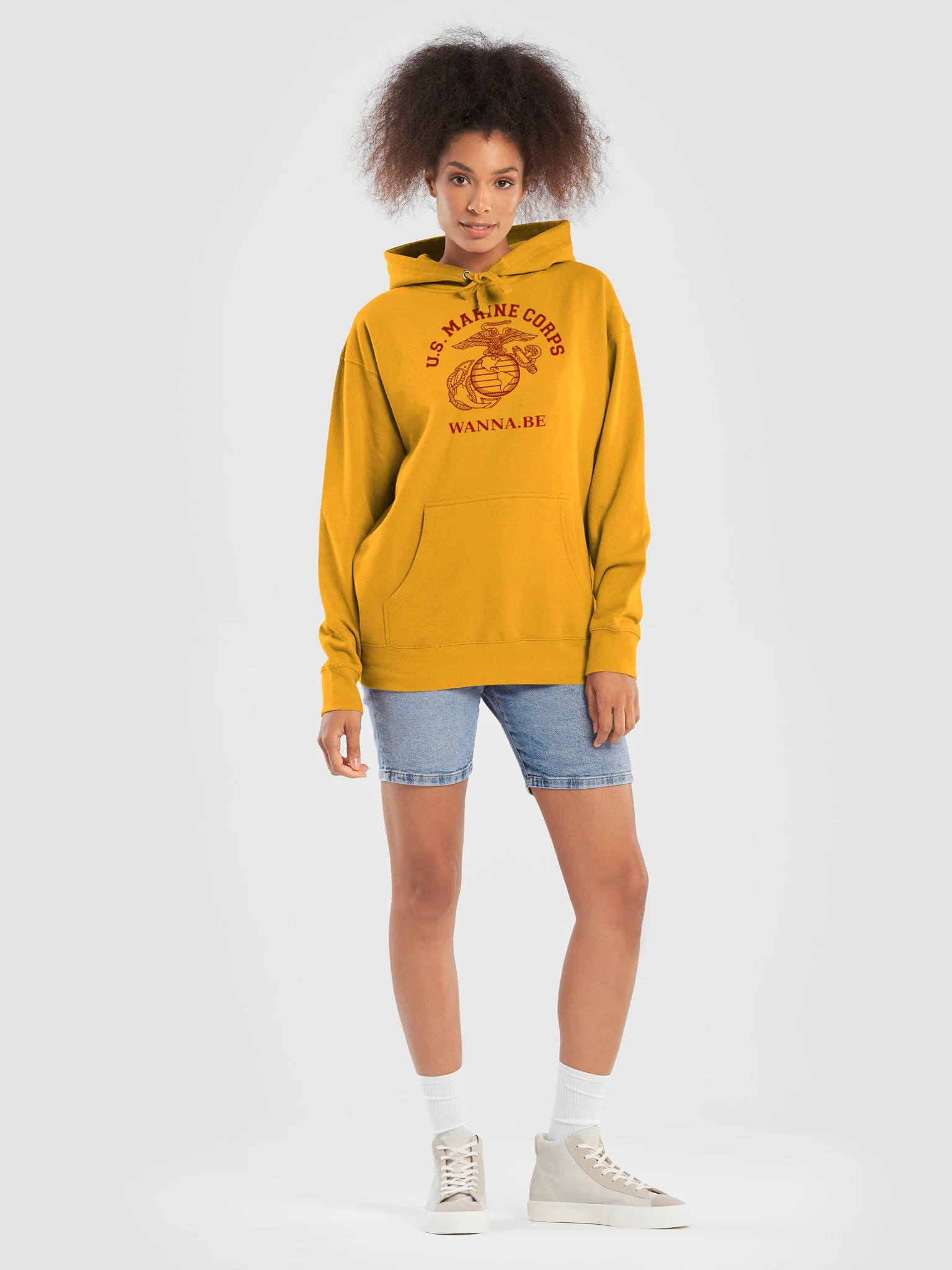 U.S. Marines Wanna.Be Hoodie — A Little Semper Fi, A Lot of Humor! product image (23)