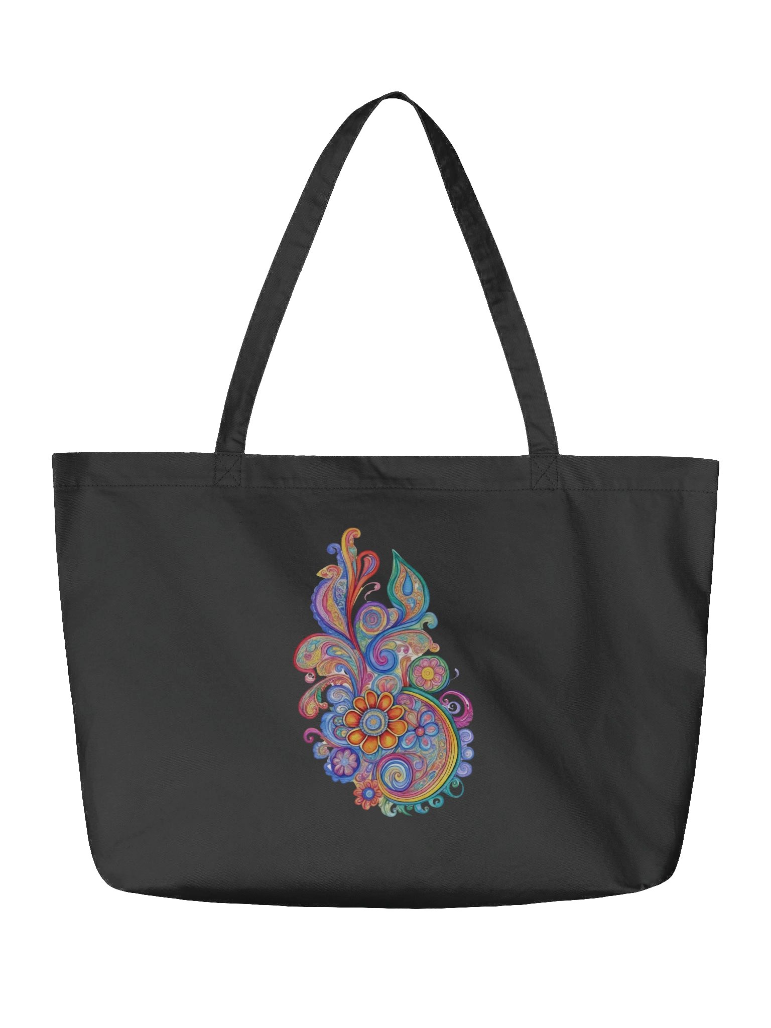 Paisley Bloom - Eco-conscious Organic Cotton Tote product image (3)