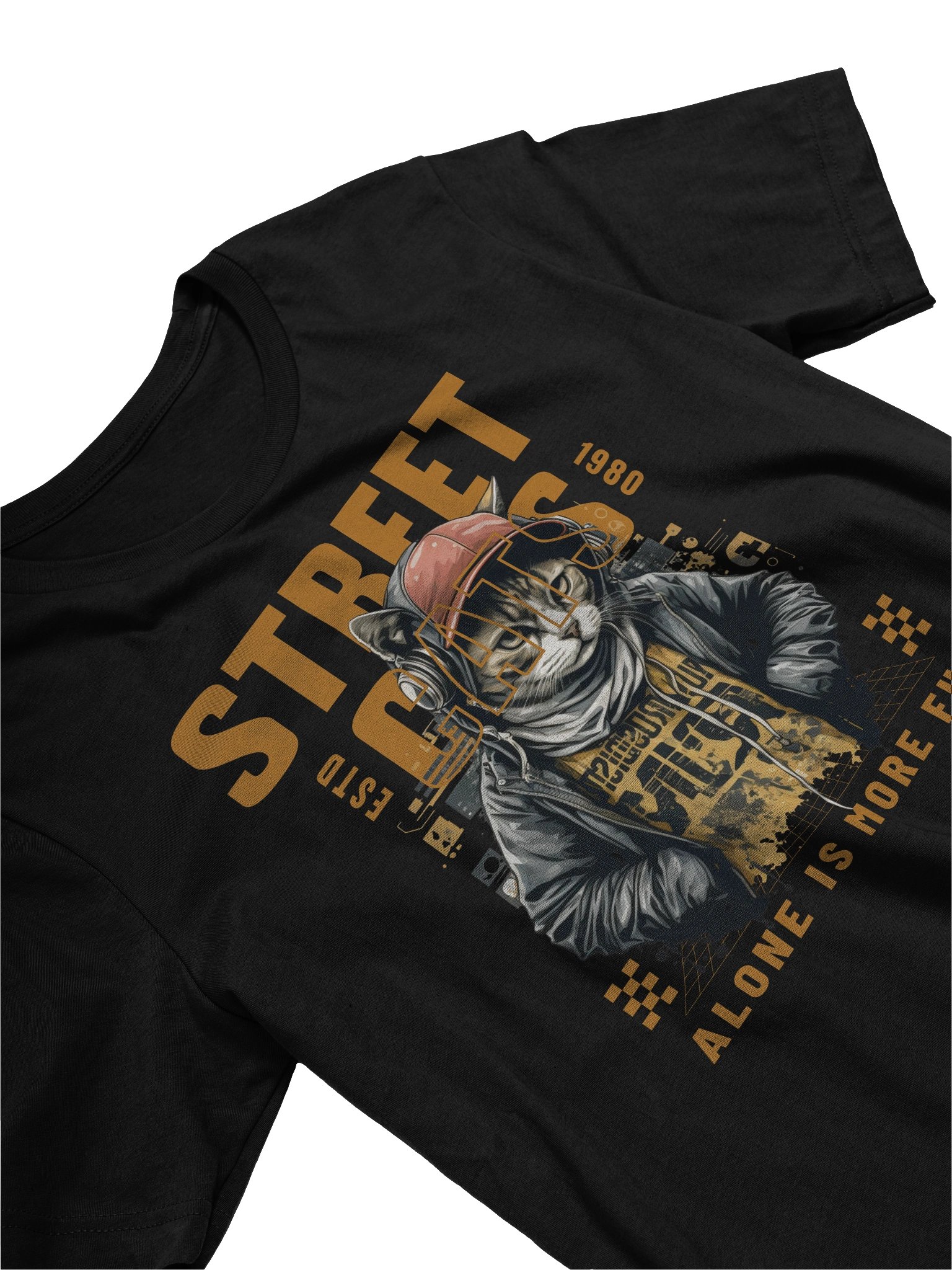Alone is More Fun: A T-Shirt for Street Cat Enthusiasts product image (3)