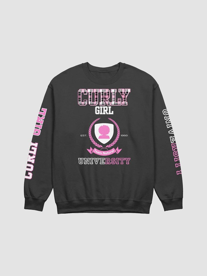 Curly Girl University Crewneck (Plaid) product image (1)