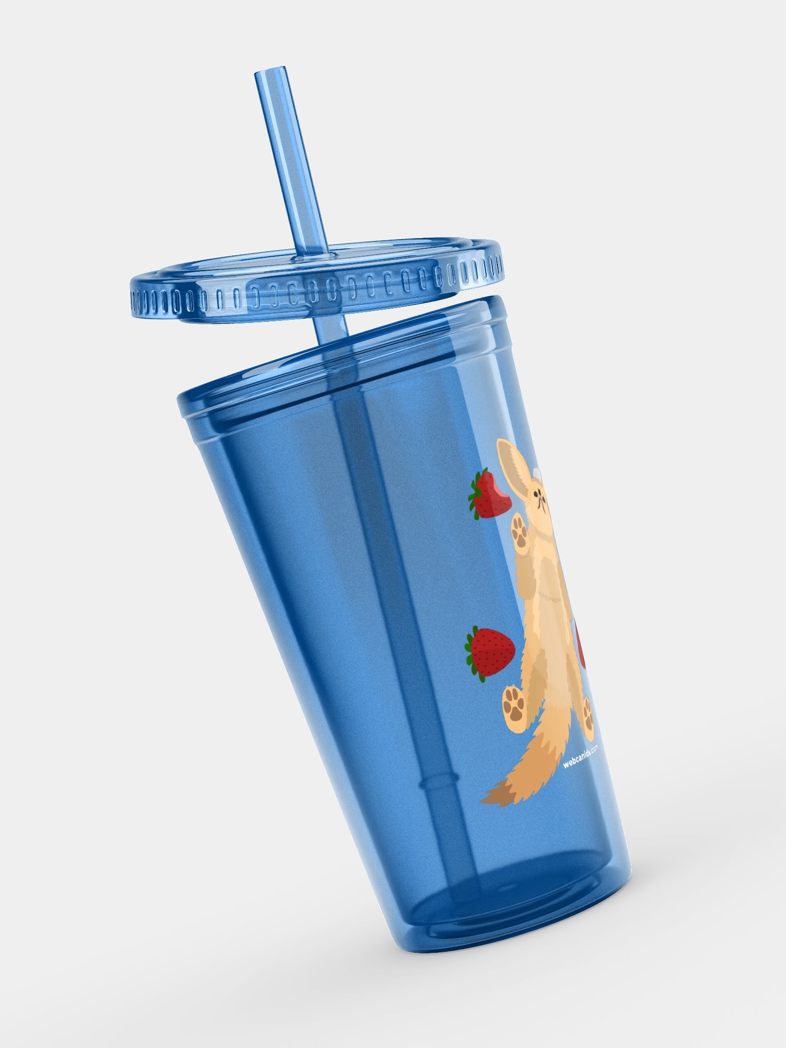 Strawberry Fennec Transparent Tumbler product image (4)