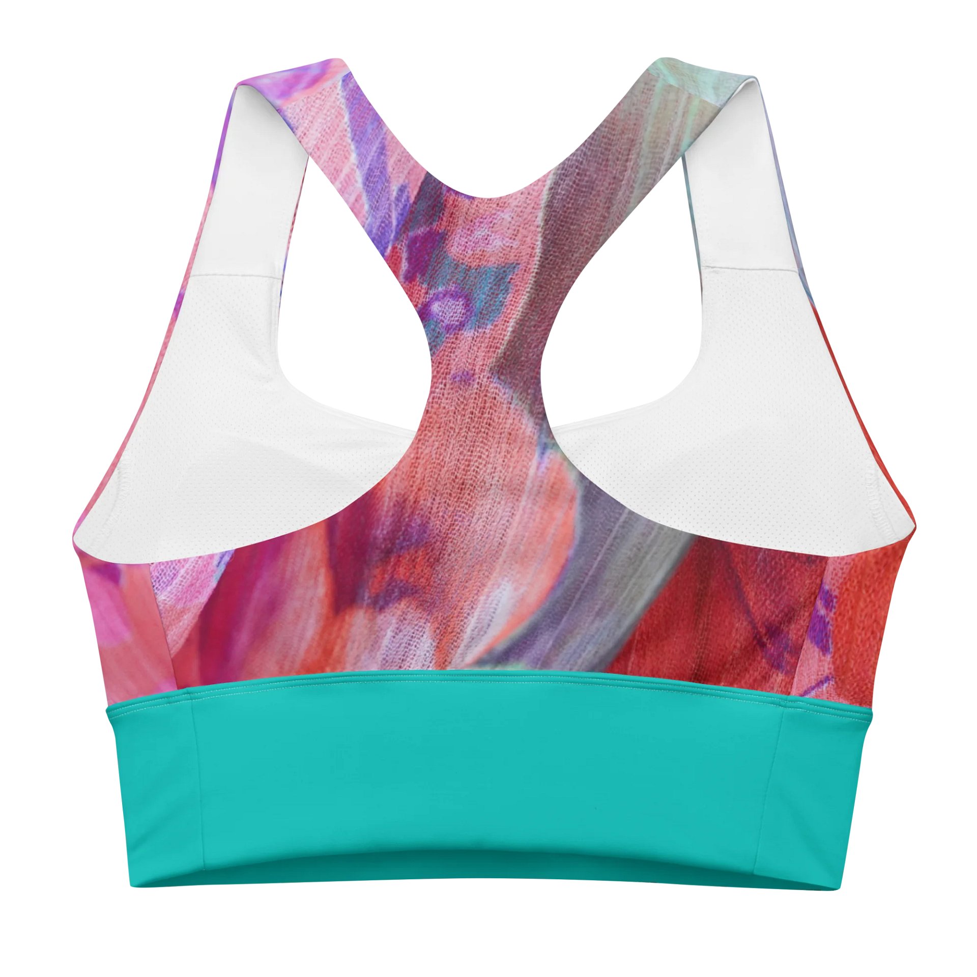 Paradise Breeze Iris Blue Recycled Longline Sports Bra product image (2)