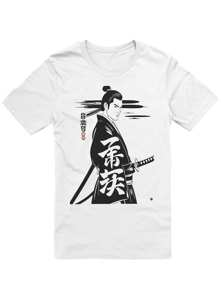 Samurai Profile Illustration Soft T-Shirt product image (1)