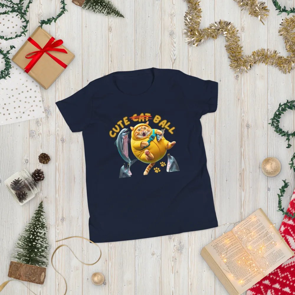'Cute Not Cat But Ball' Youth T-Shirt 🙀🐬🏐 product image (147)