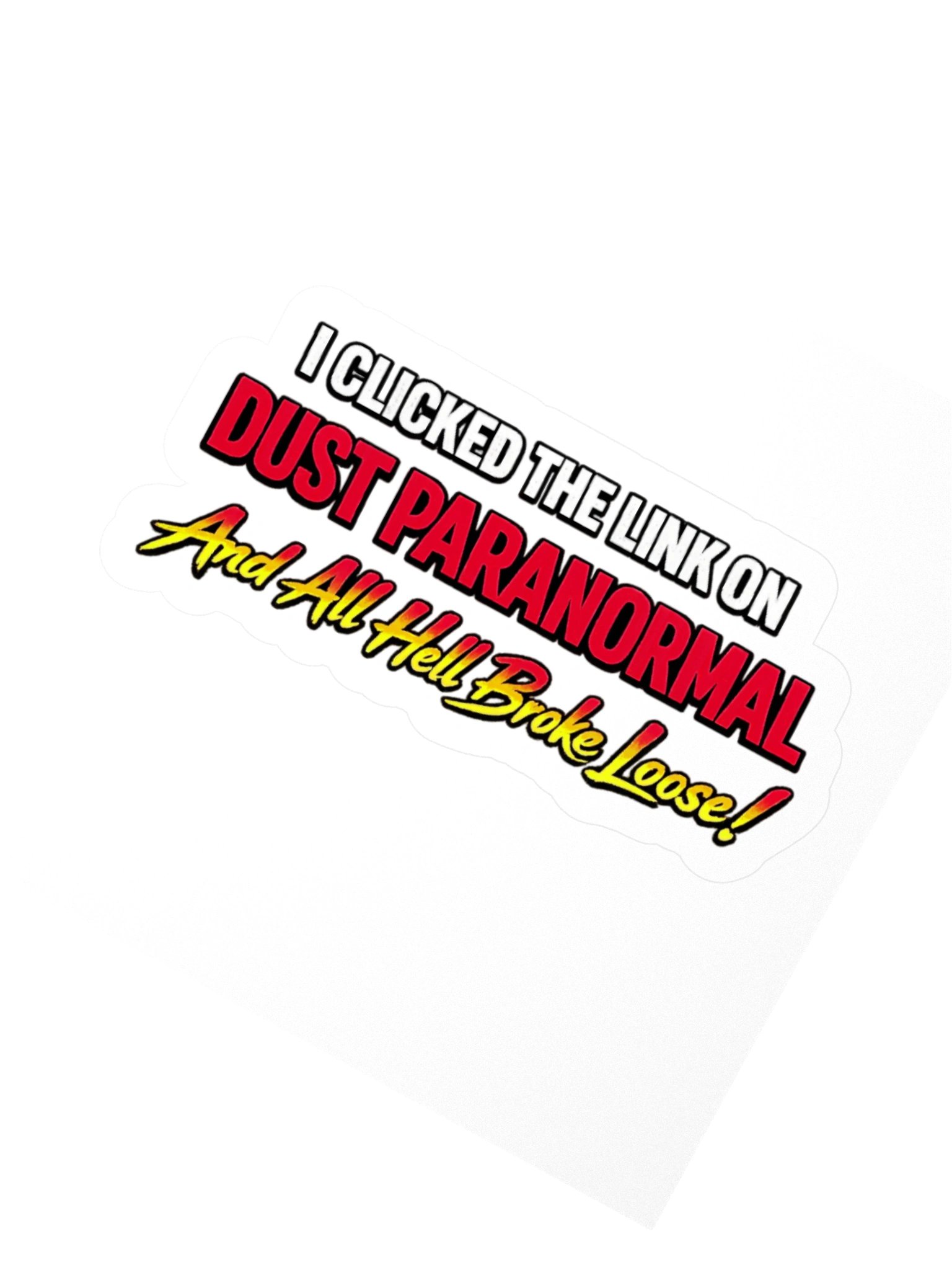 Click The Link 3" x 3" sticker product image (2)