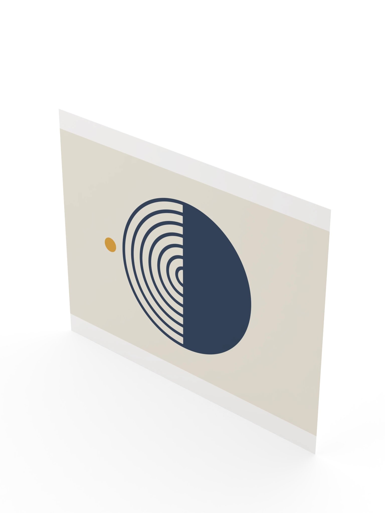 Navy and Mustard Rainbow Print | Abstract Bathroom Wall Art product image (10)