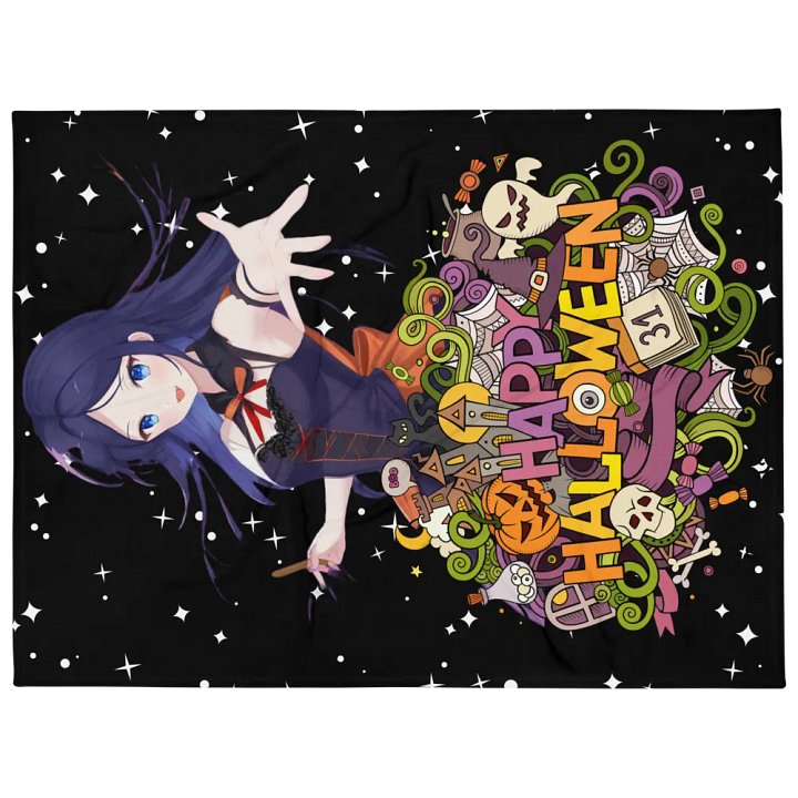 Halloween Anime Throw Blanket product image (1)