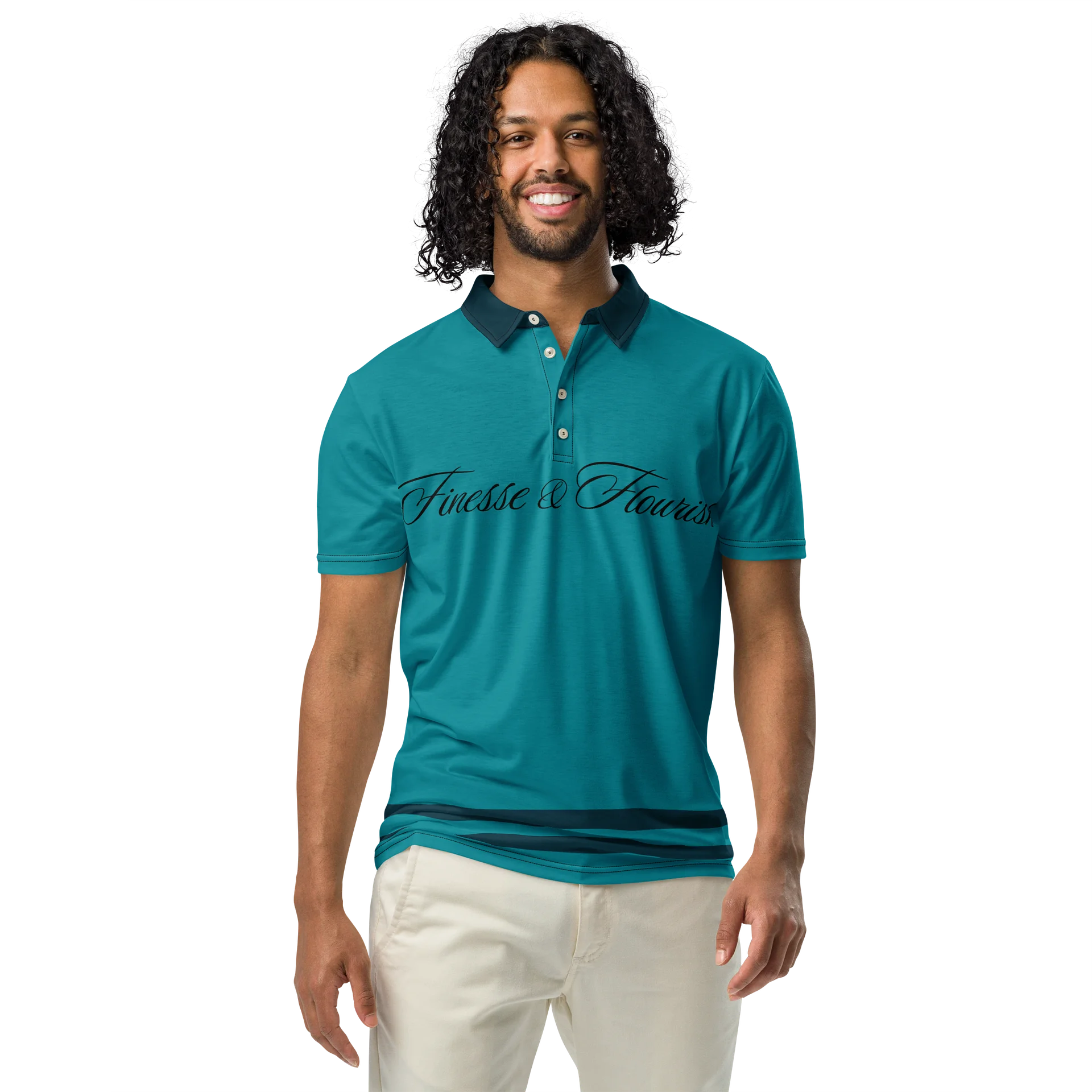 F&F Big Script Mariner Slim Fit Polo Shirt product image (3)