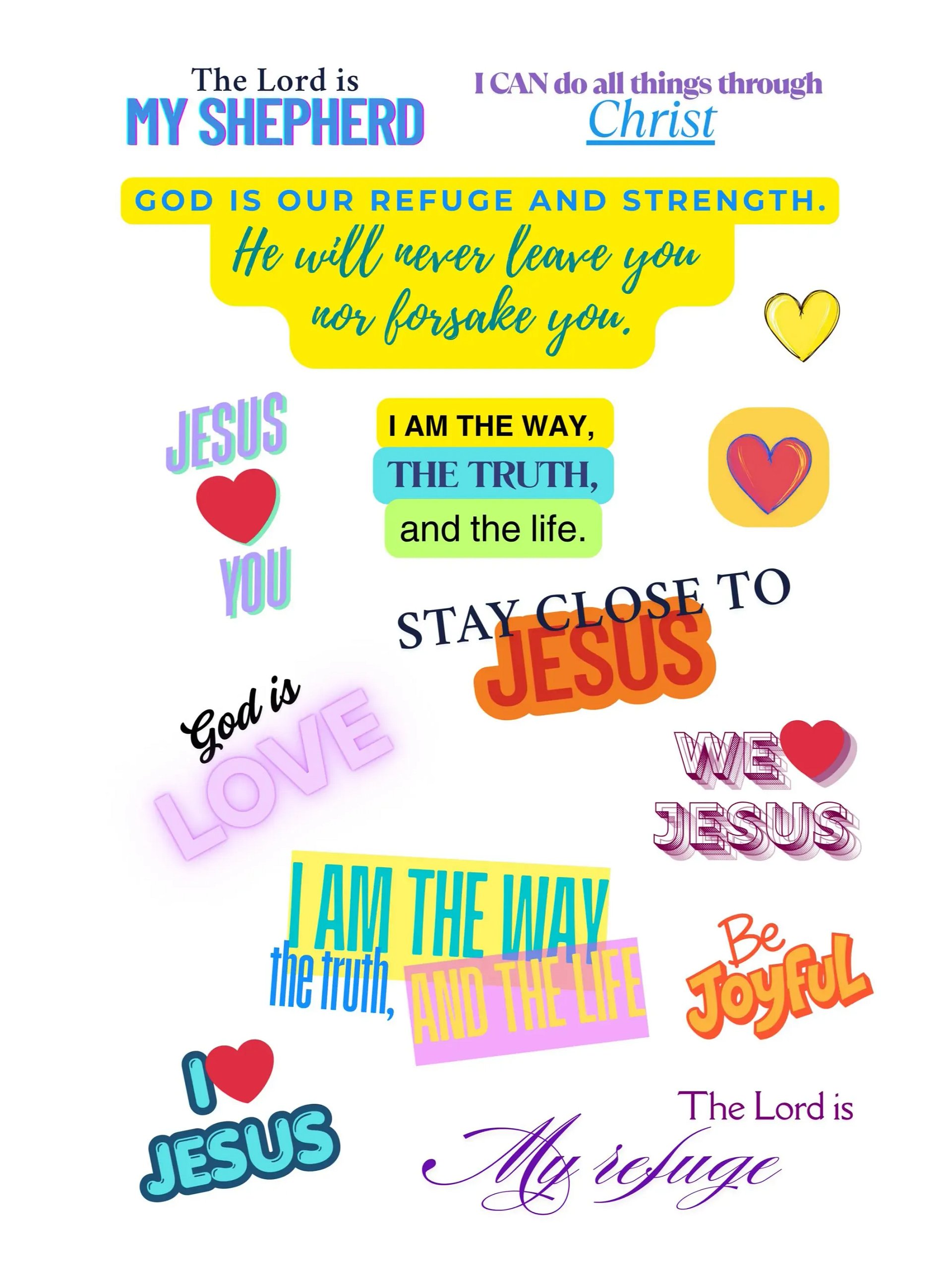 Scripture Affirmation & Bible Verse Bundle (15 pages) product image (12)