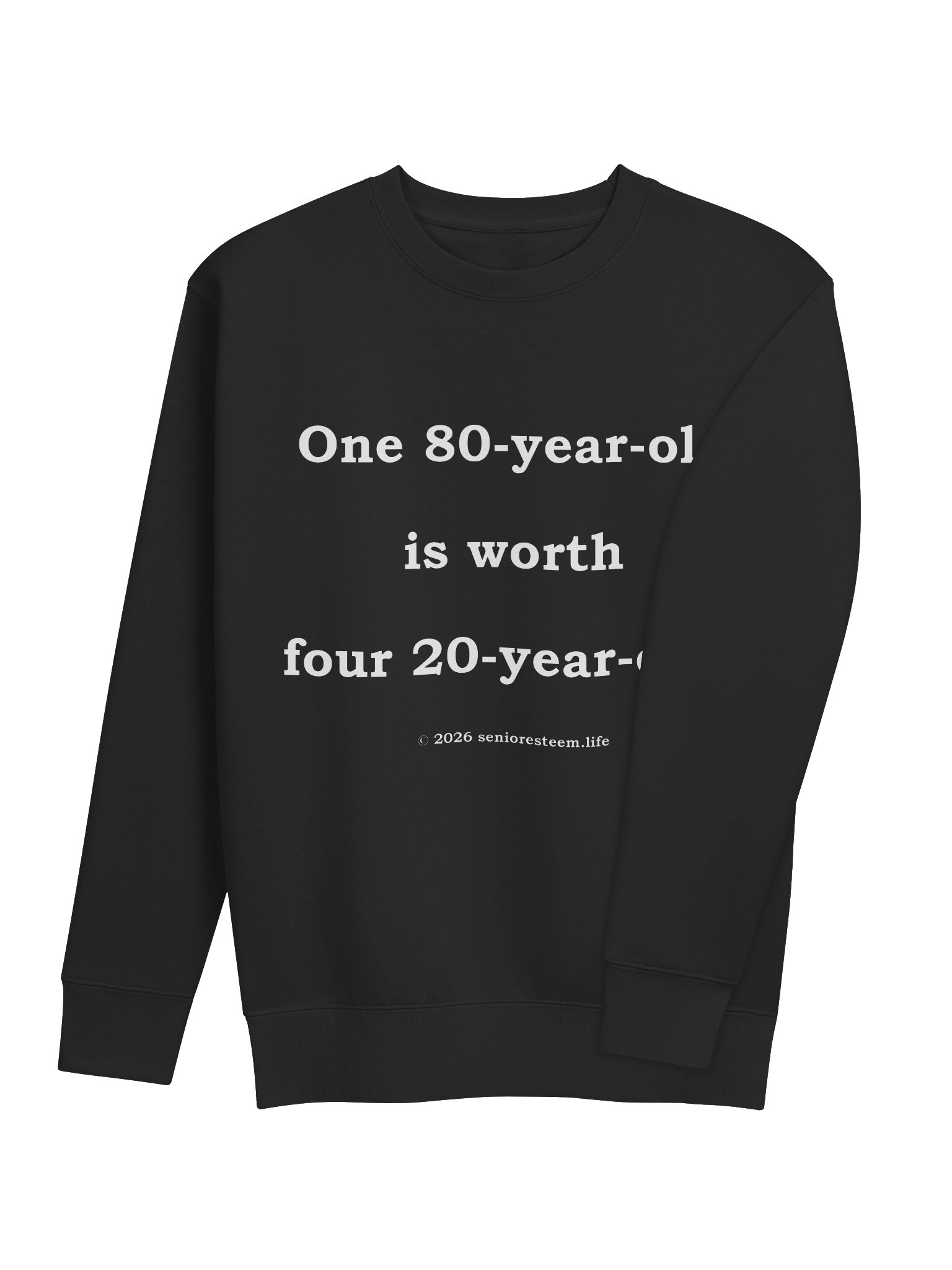 80-Year-Old Worth Four Dark Sweatshirt product image (4)