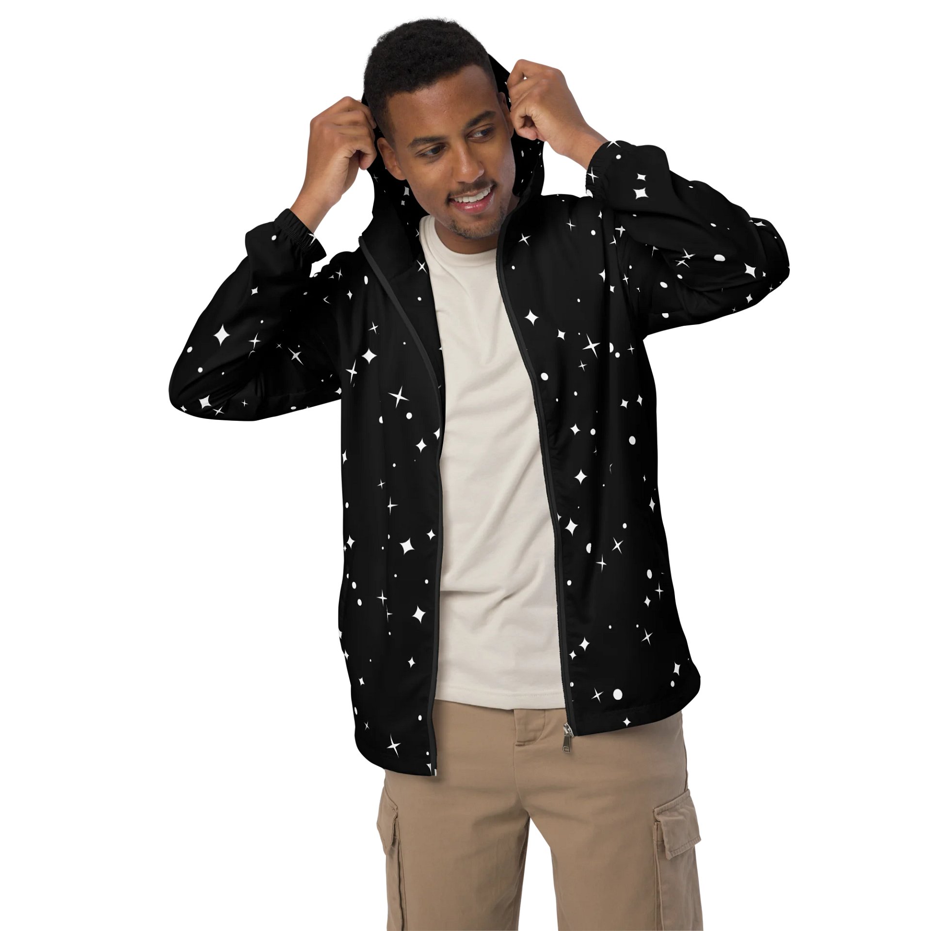 Starry Night All-Over Print Windbreaker product image (4)