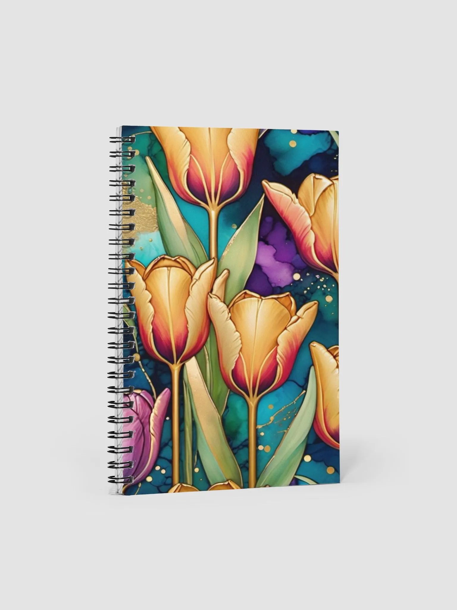 Vibrant Tulips Spiral Notebook product image (1)