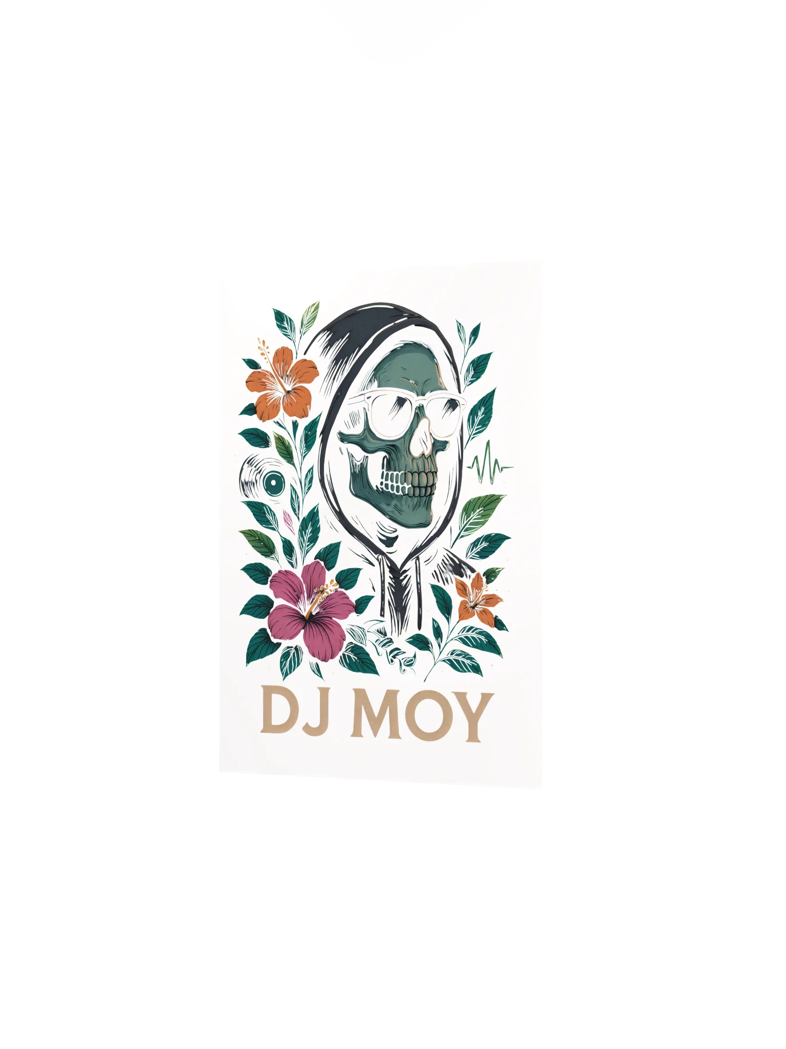 DJ Moy - Floral Poster (White) product image (5)