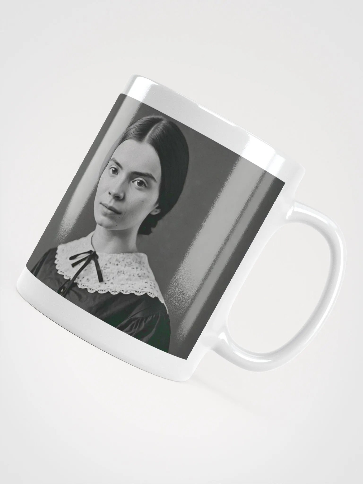 Emily Dickinson Portrait White Mug product image (4)