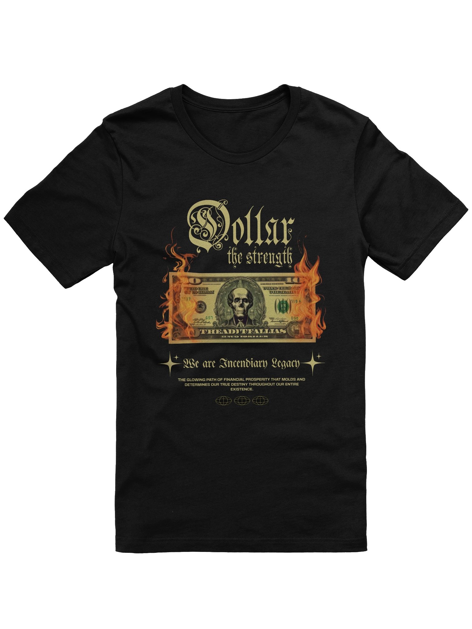 Flaming Dollar Democracy T-Shirt product image (1)