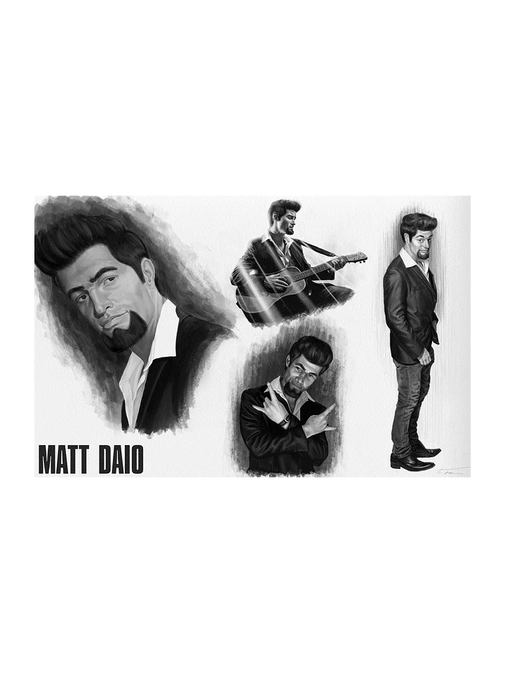 NIGHT TERROR: Matt Daio Character Model Sheet (11x17) Print product image (1)