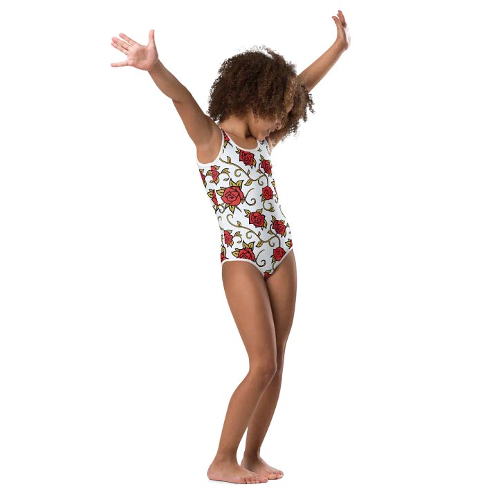 Rose Garden Dreams Kids Swimsuit product image (1)