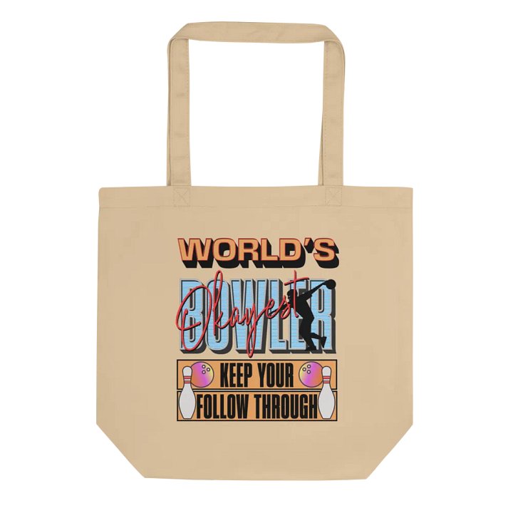 Worlds Okayest Bowler Tote Bag product image (1)
