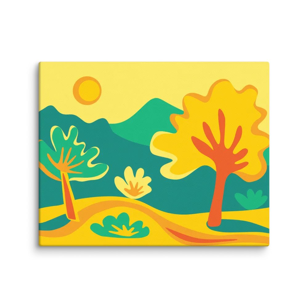 Sunlit Serenity Canvas - Abstract Landscape No. 9 product image (1)