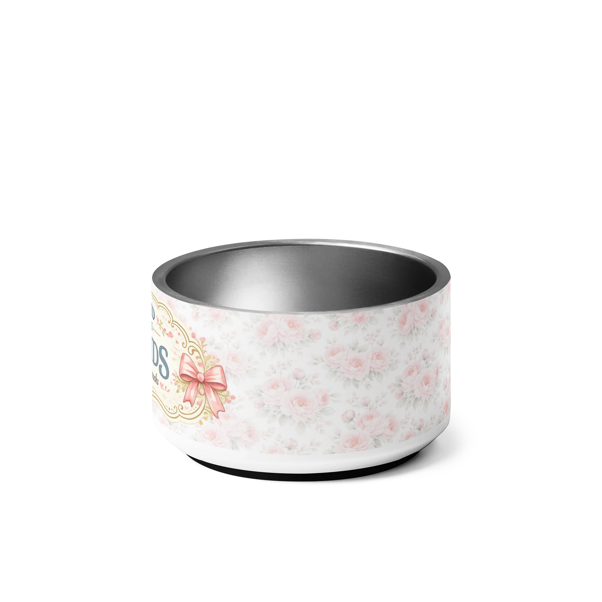 Dog Mom Pet Bowl – Mom Said I Could Have Seconds | Shabby Chic Dog Bowl product image (5)