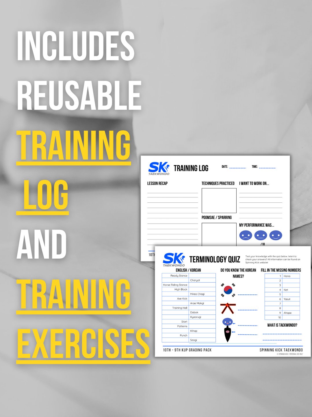 10th to 9th Kup Grading Pack (Instructor Licence) product image (3)