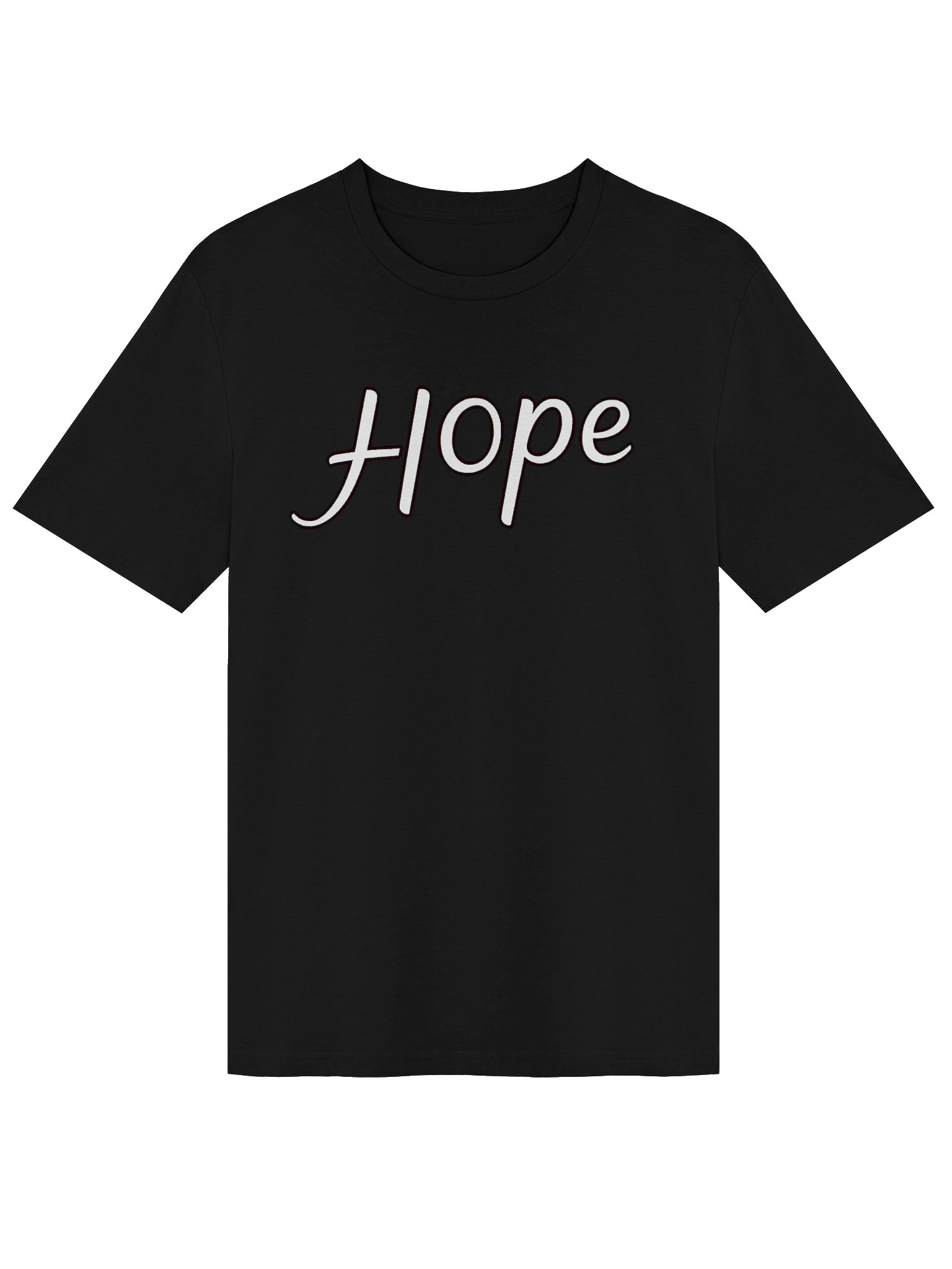 Hope — Minimal Cursive Black Tee product image (1)