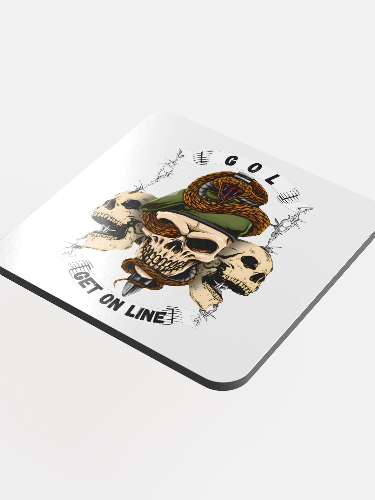 Get On Line Gloss Coaster product image (4)