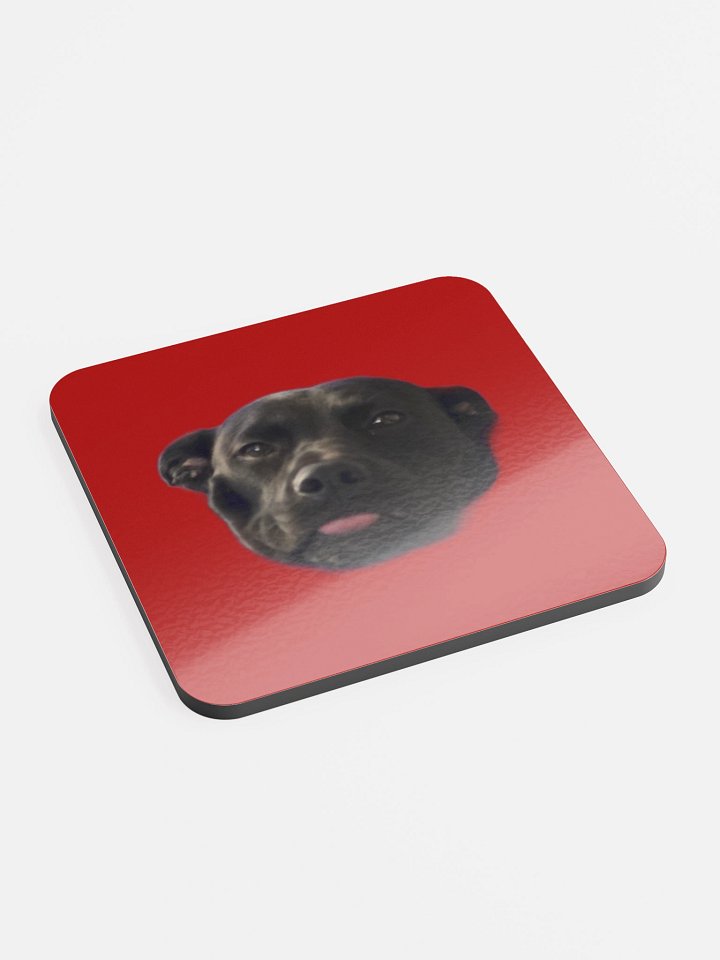 TheShadowDogg Red Coaster Glossy Cork product image (2)