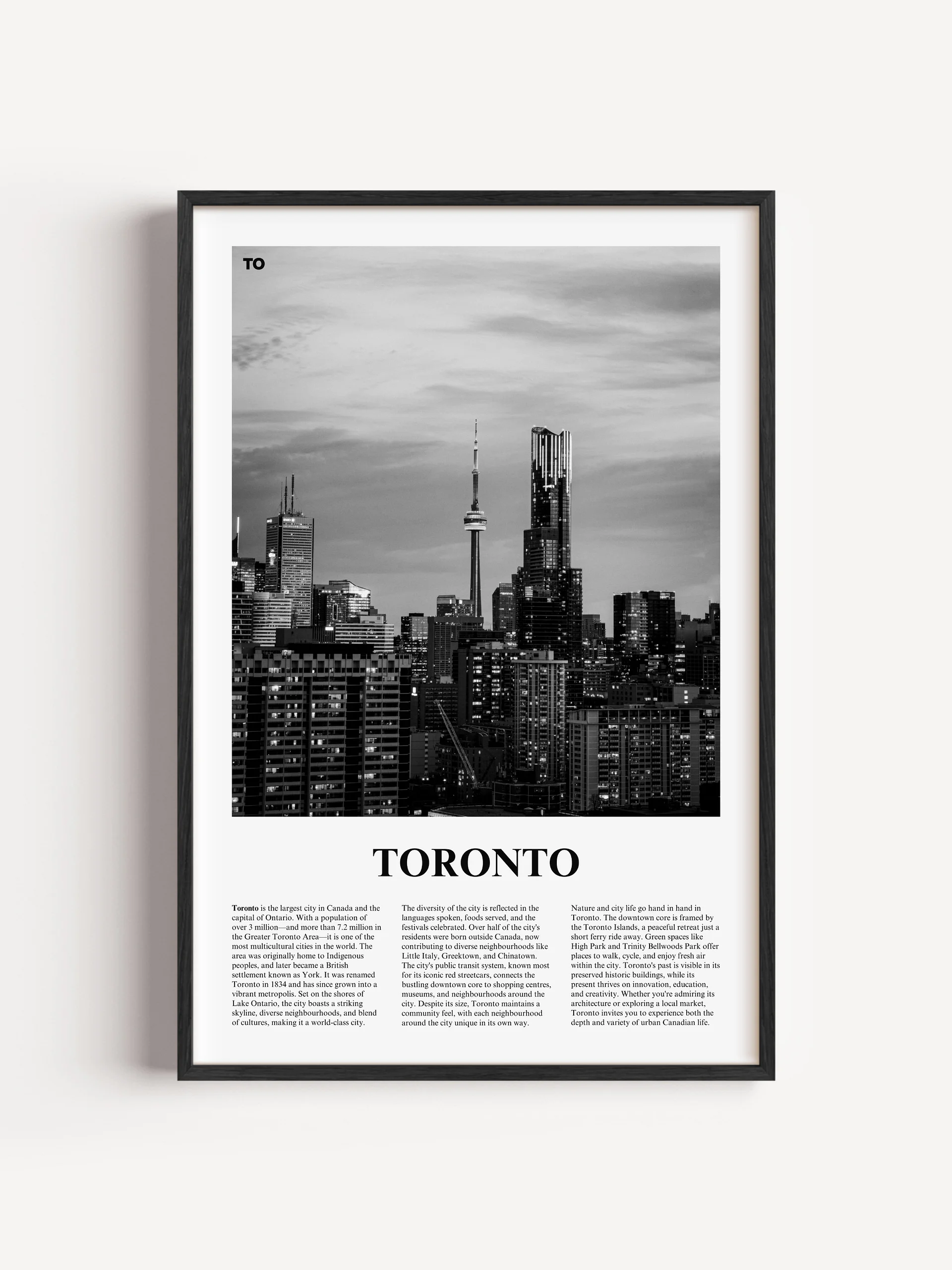 Toronto 03 Newspaper Poster product image (1)