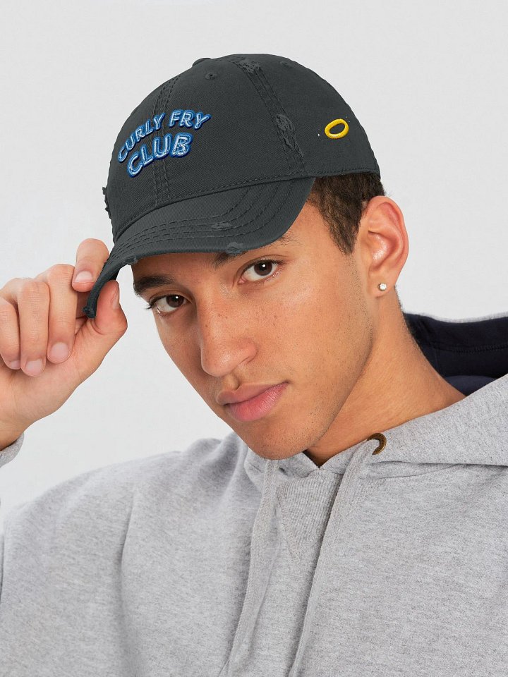CURLY FRY CLUB distressed dad hat product image (1)