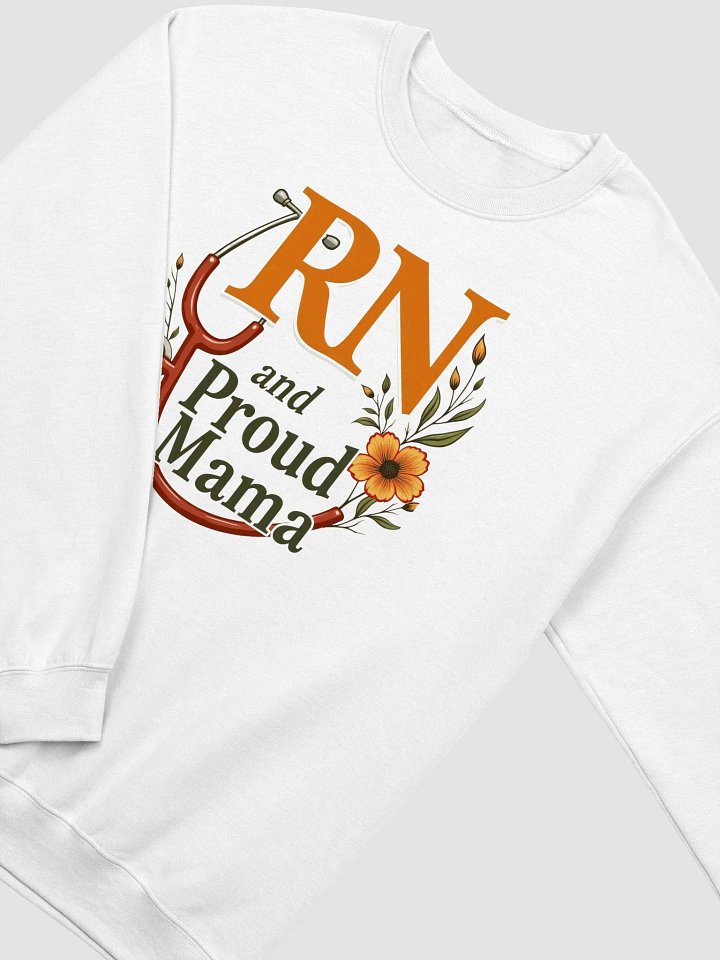 Proud Mama RN Floral Crewneck Sweatshirt product image (7)