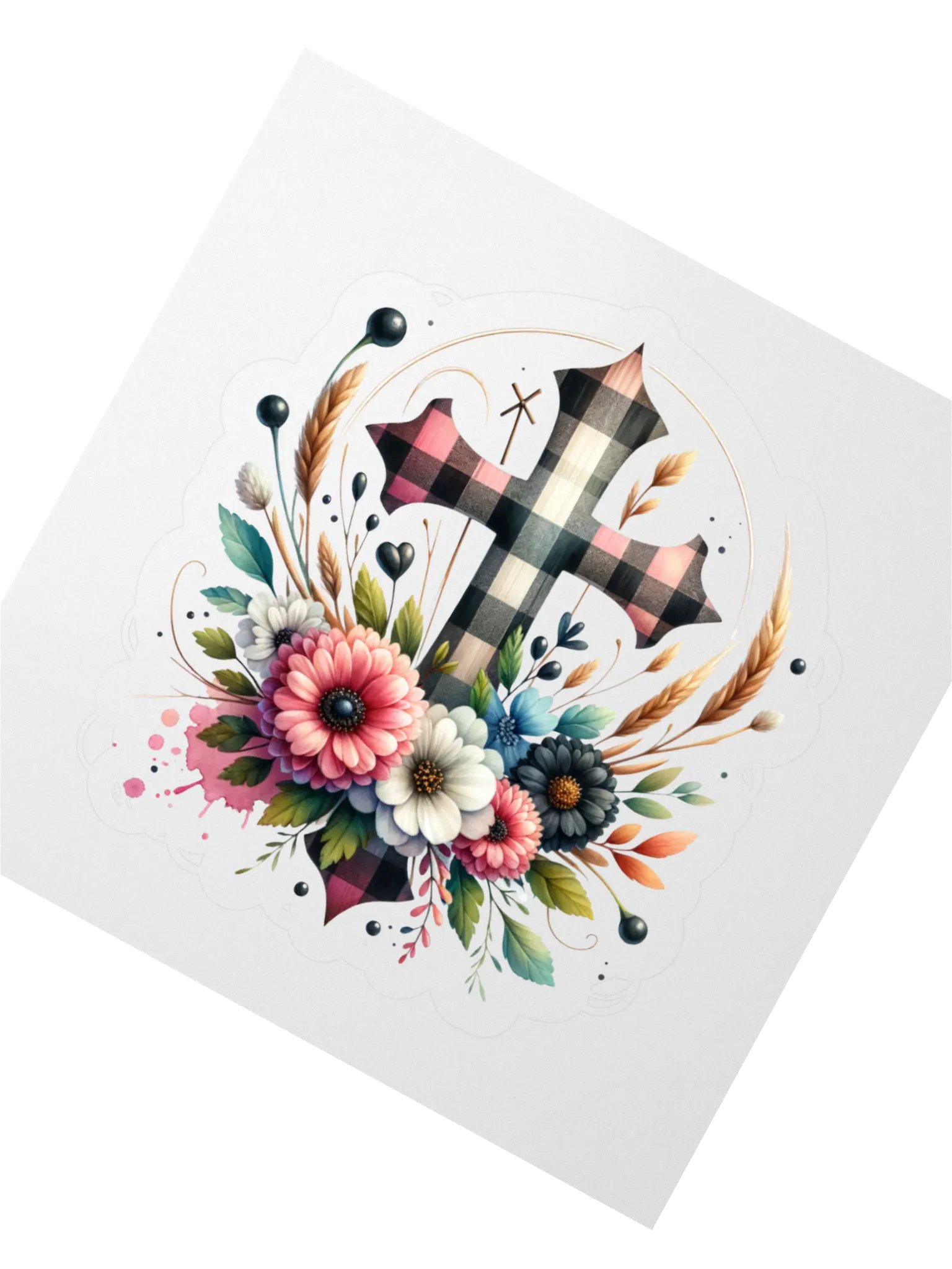 Floral Charm Kiss Cut Stickers. product image (2)