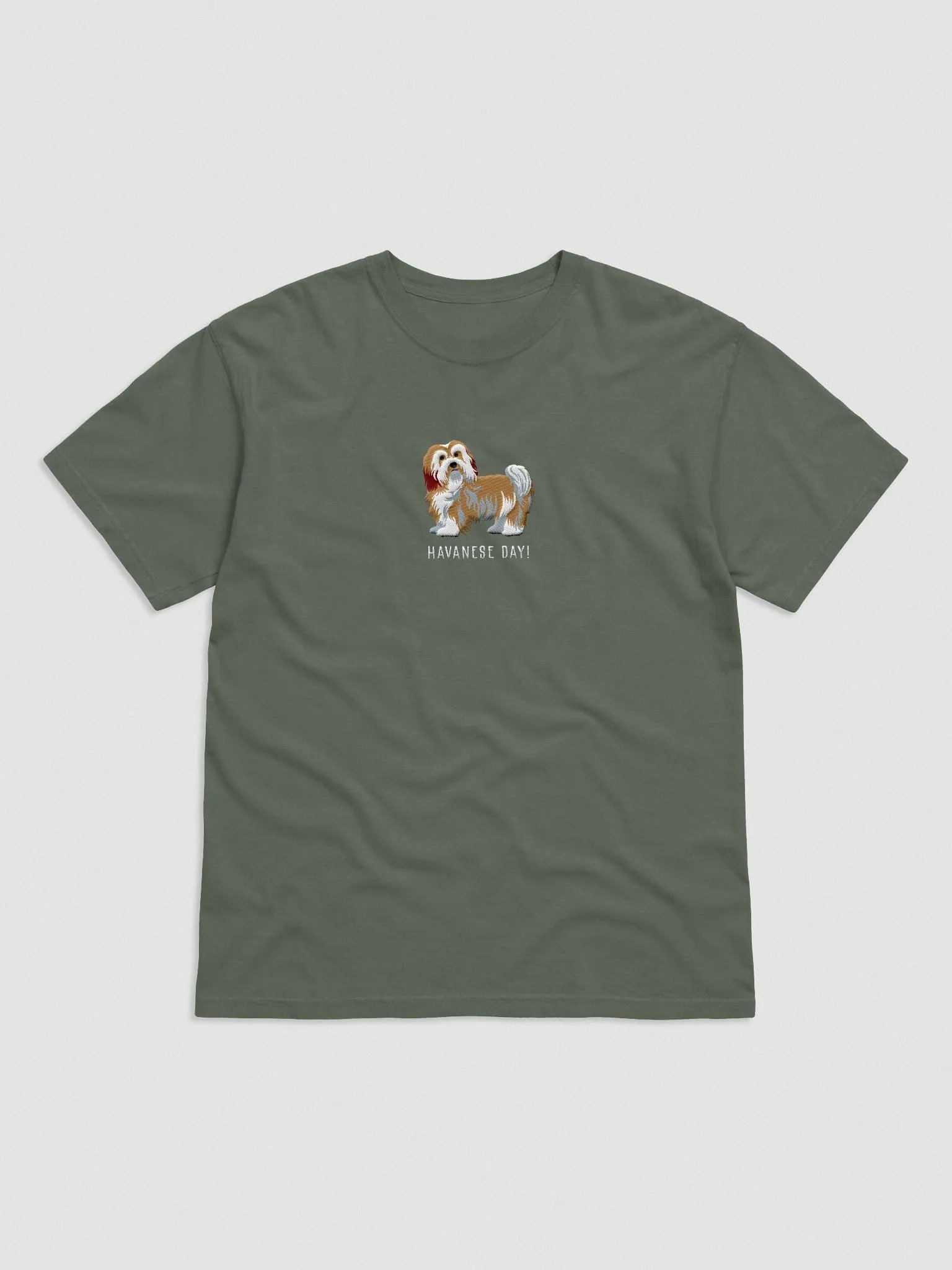 Havanese Day! T-Shirt(Embroidered) of a Havanese(Brown) product image (4)