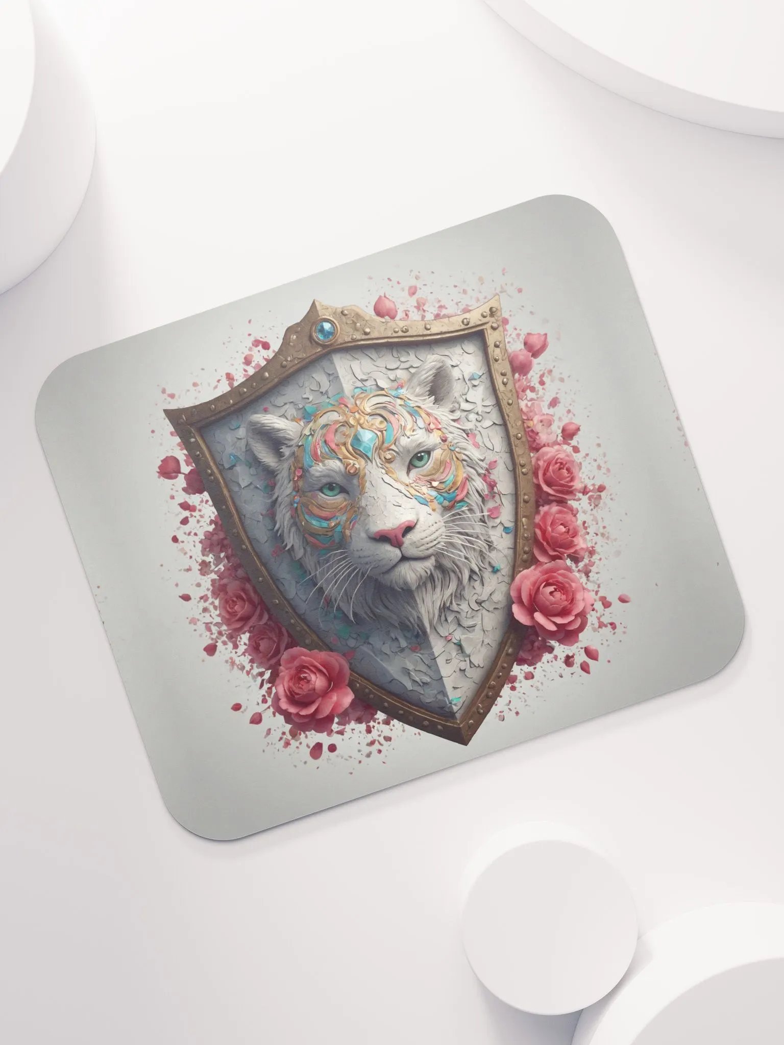 White Tiger Classic Mouse Pad product image (7)