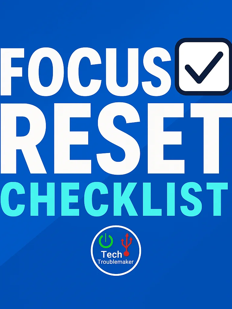 The Focus Reset Checklist product image (1)