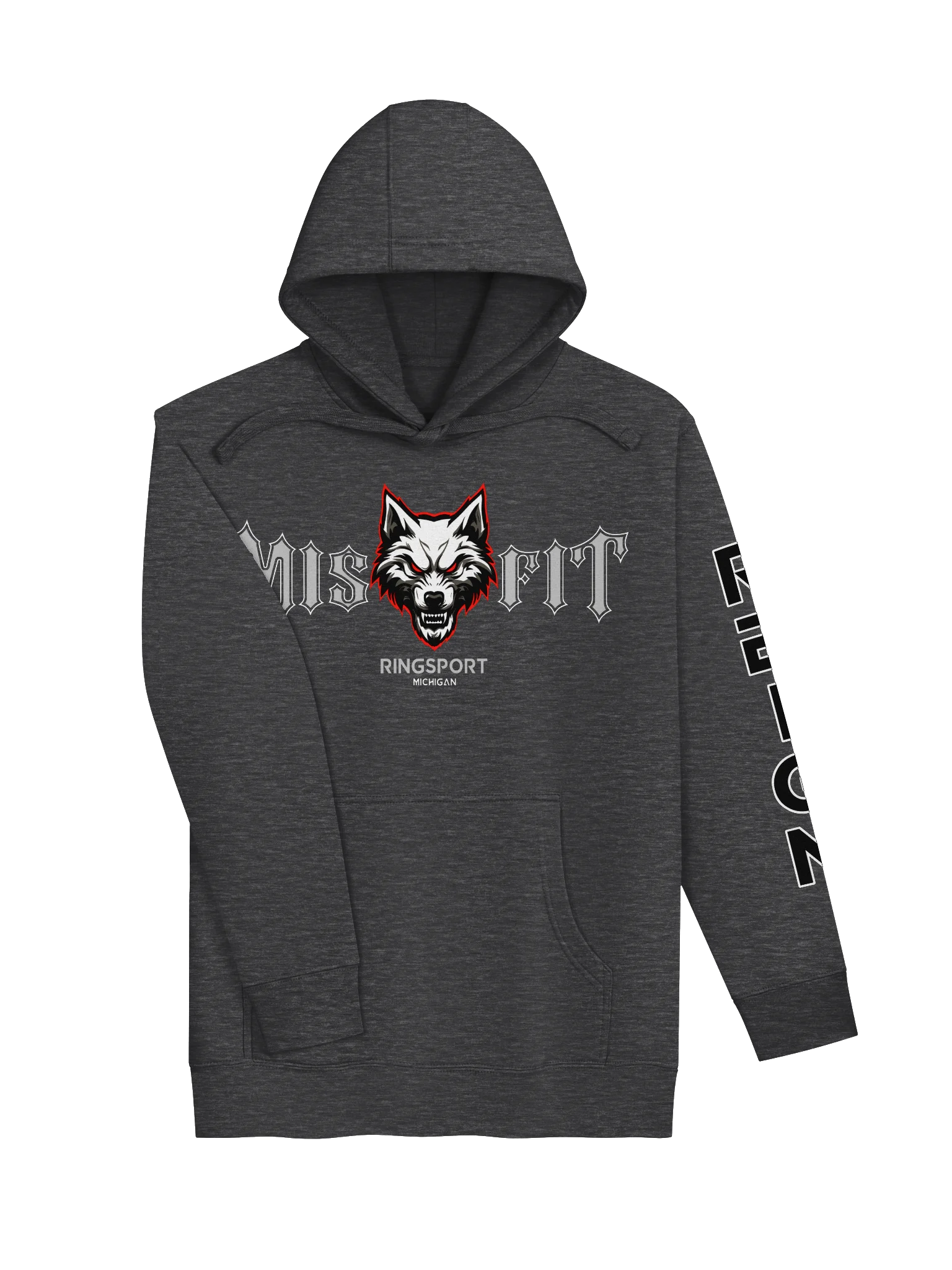 REIGN Sleeve Misfit Ringsport - Premium Hoodie chest and back product image (3)