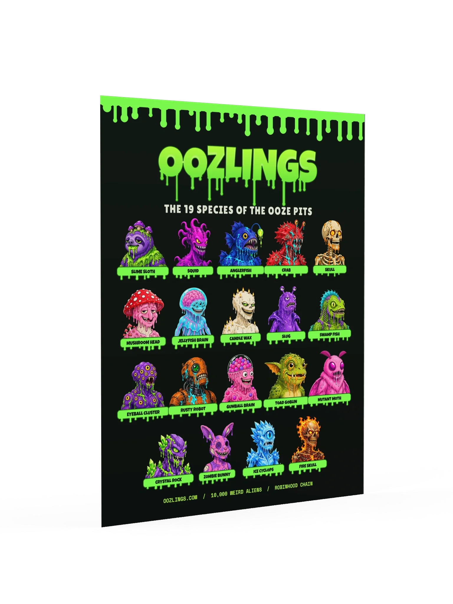 Oozlings Species Lineup Poster, second view