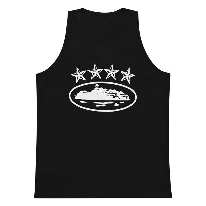 Corteiz 4Starz Alcatraz Womens Tank Top Black product image (1)