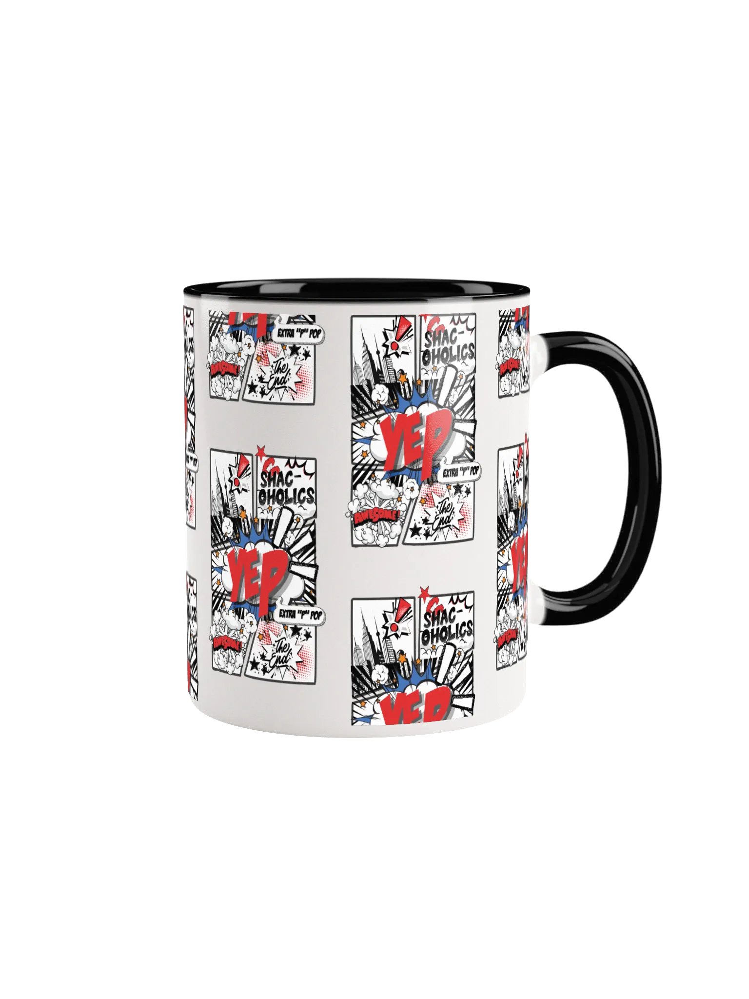 Shac-oholics Comic Blast Mug - Red 