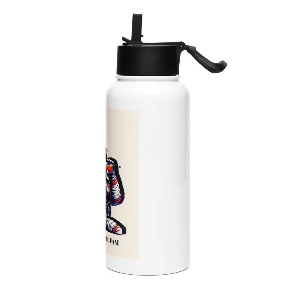Space Drunk Astronaut Steel Bottle product image (3)